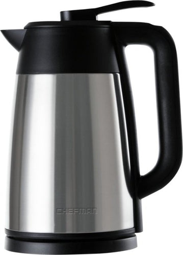 CHEFMAN - 1.7L Electric Kettle - Stainless Steel