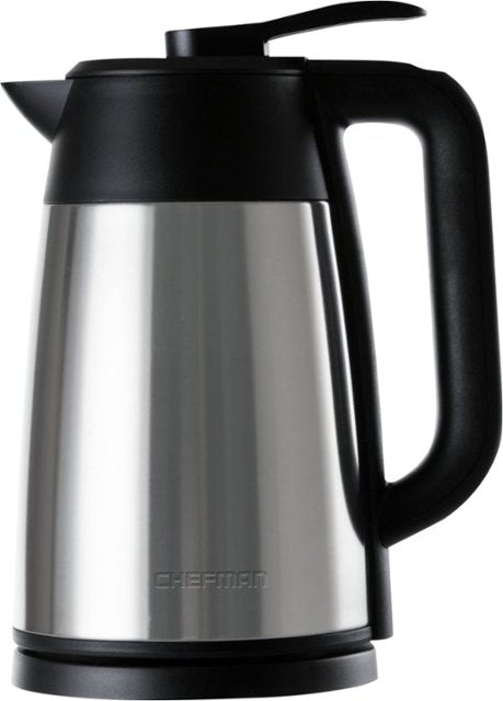CHEFMAN - 1.7L Electric Kettle - Stainless Steel